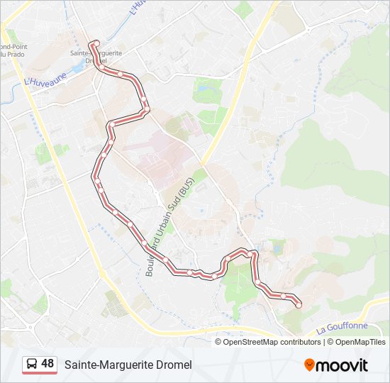 48 bus Line Map