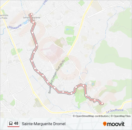 48 Bus Line Map