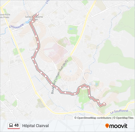 48 bus Line Map