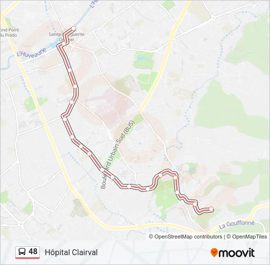 48 Bus Line Map