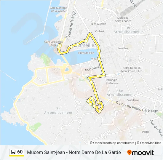 60 Bus Line Map