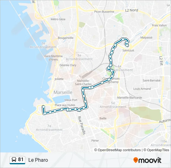 81 Bus Line Map