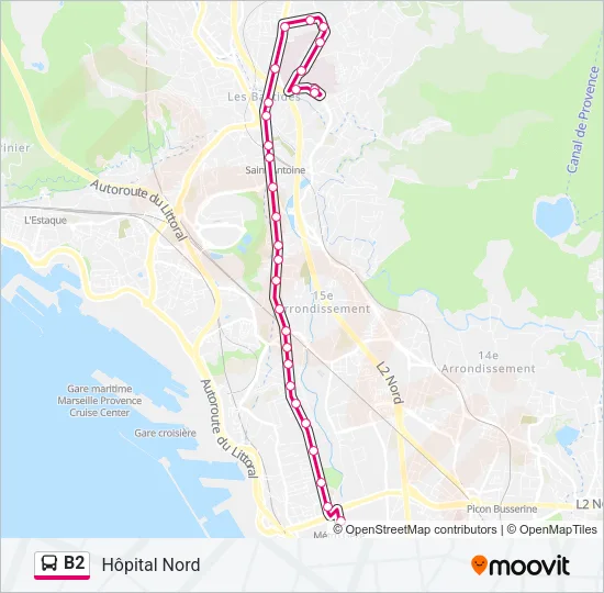 B2 Bus Line Map