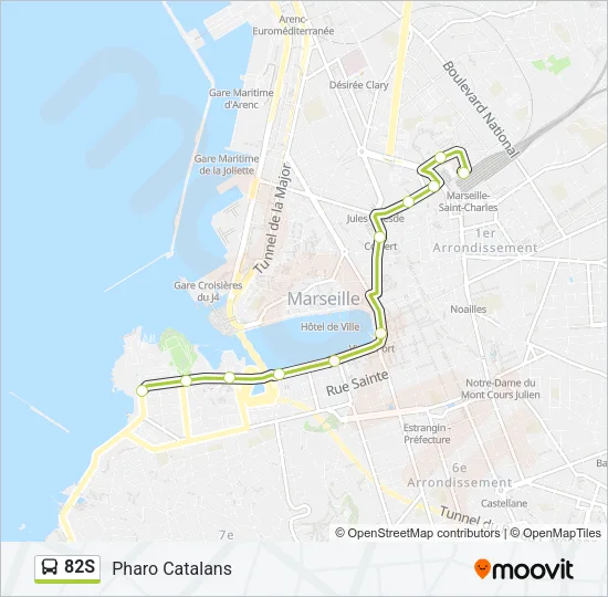 82S Bus Line Map