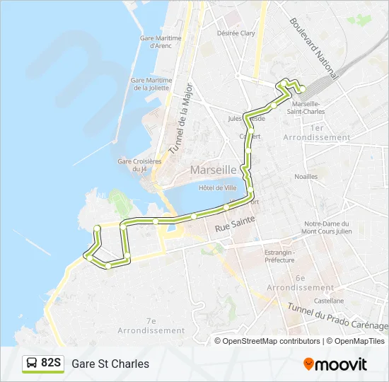 82S Bus Line Map