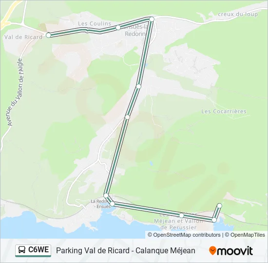 C6WE Bus Line Map