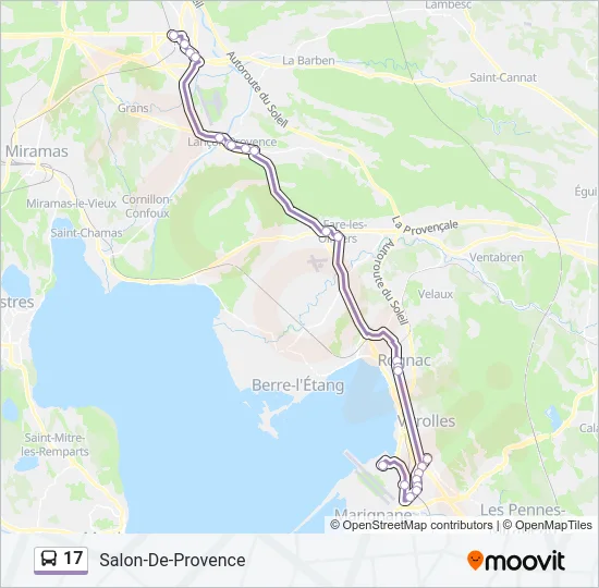 17 Bus Line Map