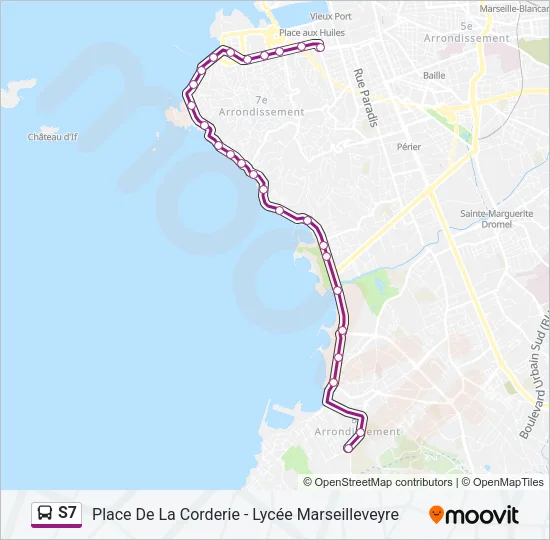 S7 Bus Line Map