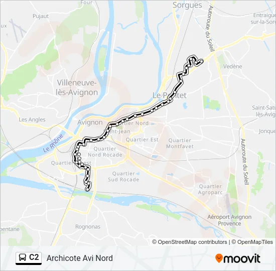 C2 Bus Line Map