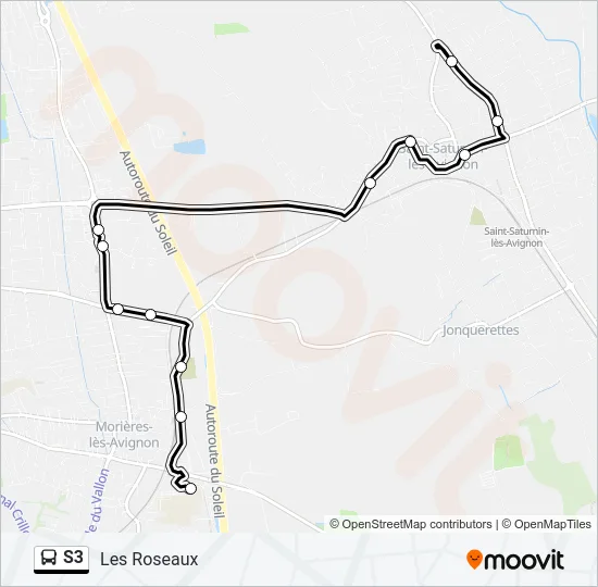 S3 Bus Line Map