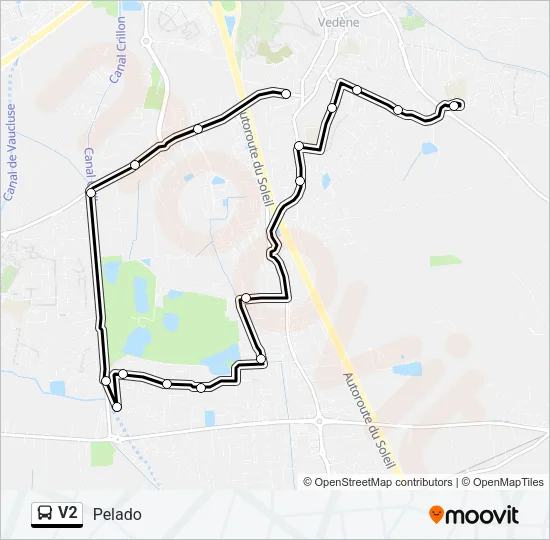 V2 Bus Line Map