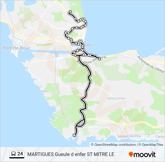 Plan de la ligne 24 de 
