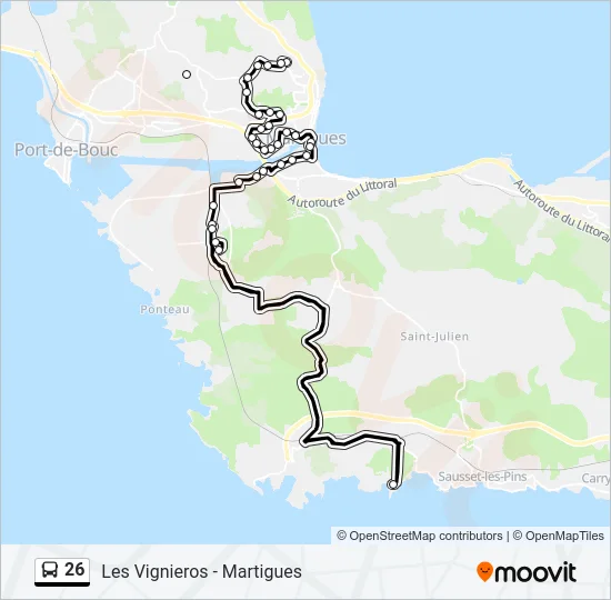 26 Bus Line Map