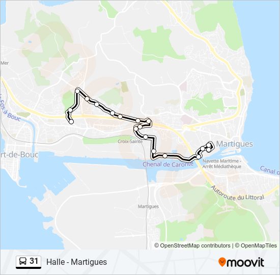 31 bus Line Map