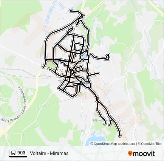 903 Bus Line Map