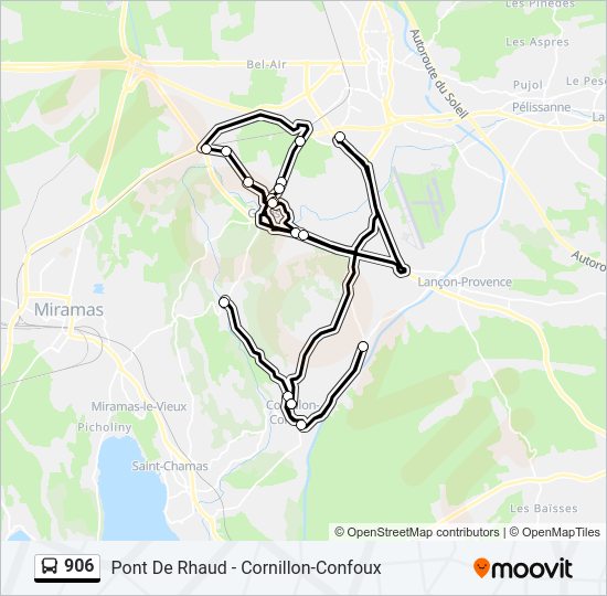 Plan de la ligne 906 de 