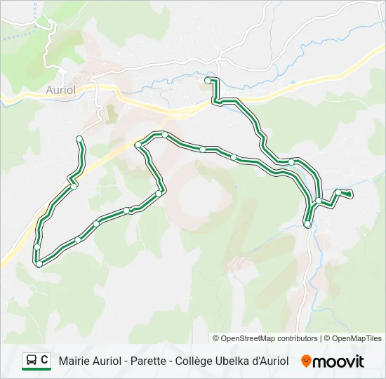 C Bus Line Map
