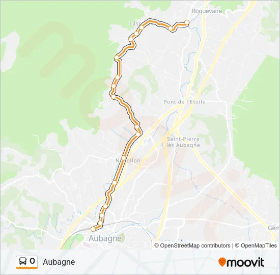 O Bus Line Map