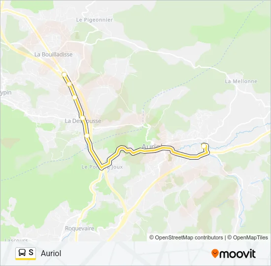S Bus Line Map