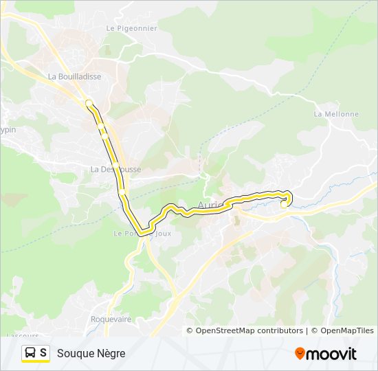 Mapa de S de autobús