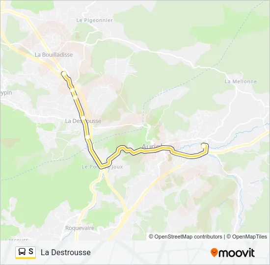S Bus Line Map