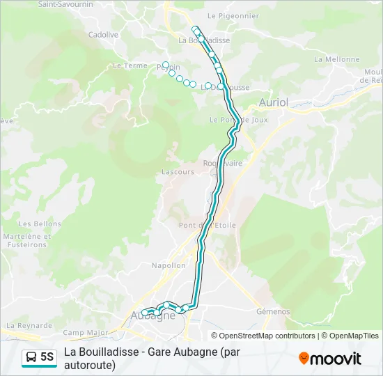 5S Bus Line Map