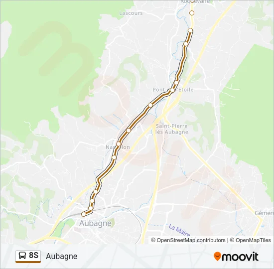 8S Bus Line Map