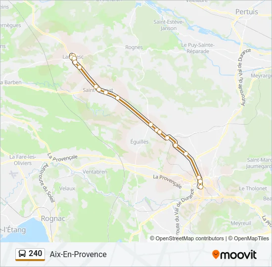 240 Bus Line Map