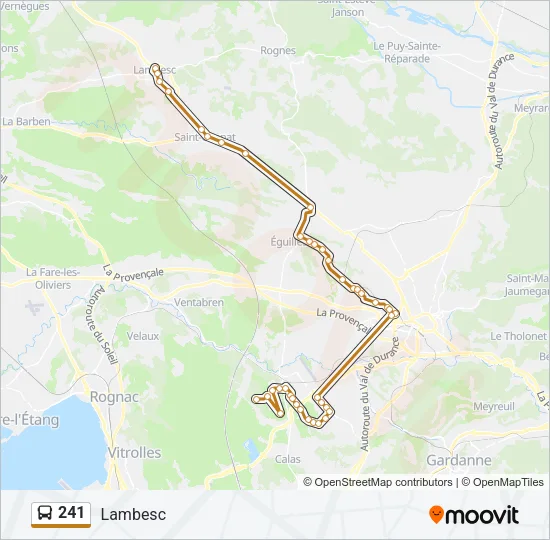 241 Bus Line Map