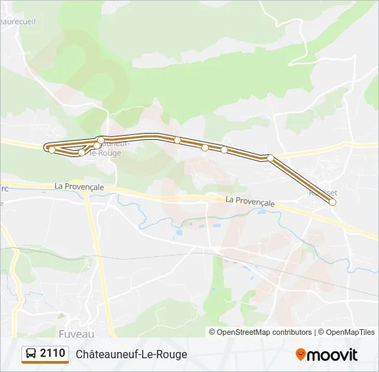 2110 Bus Line Map