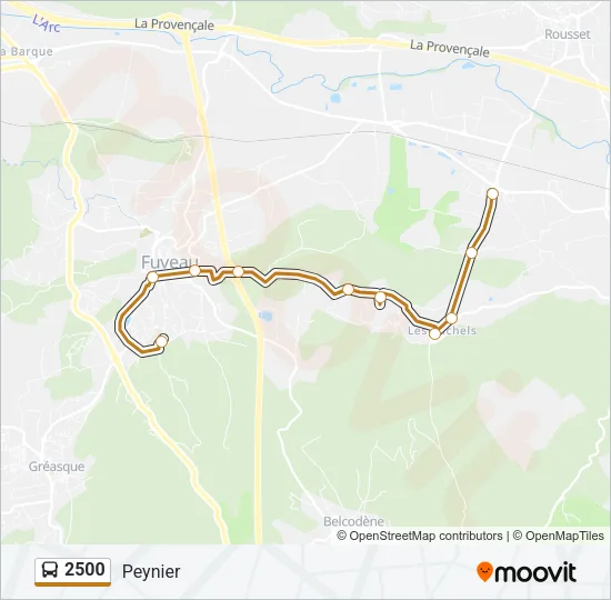 2500 Bus Line Map