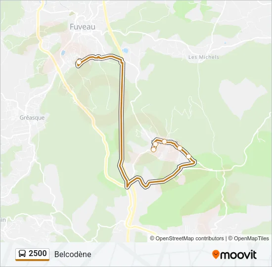 2500 Bus Line Map