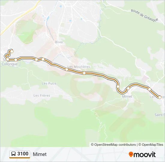 3100 Bus Line Map