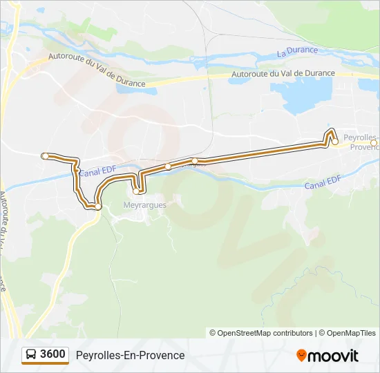 3600 Bus Line Map