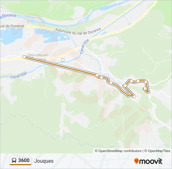 3600 Bus Line Map