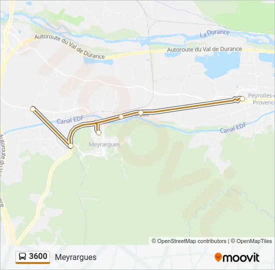 3600 Bus Line Map