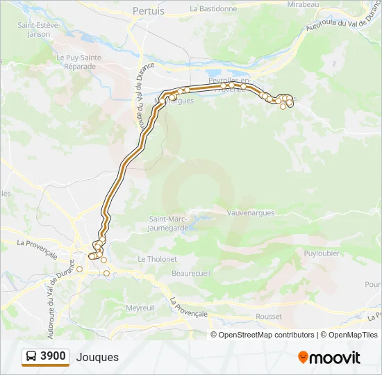 3900 Bus Line Map