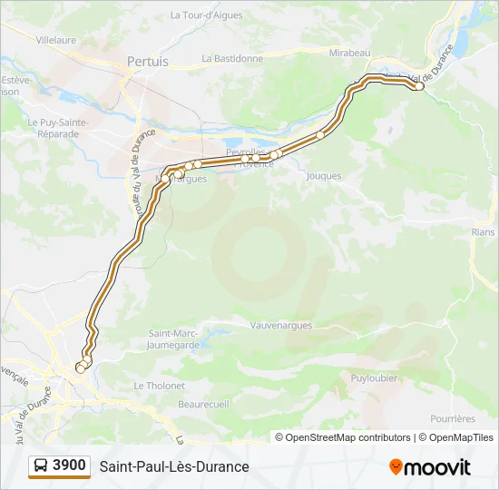 3900 Bus Line Map