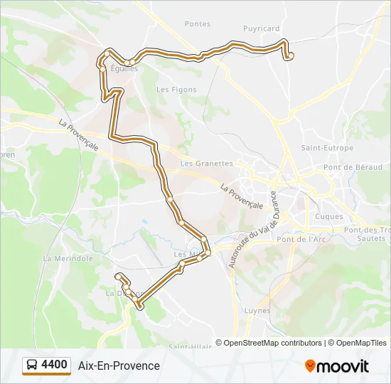 4400 Bus Line Map