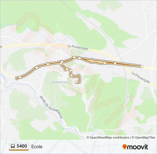 5400 Bus Line Map
