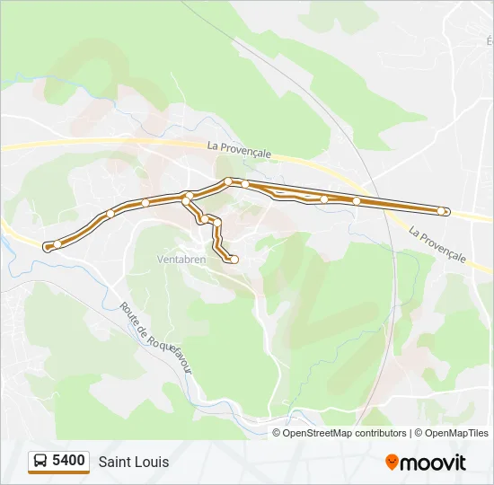 5400 Bus Line Map