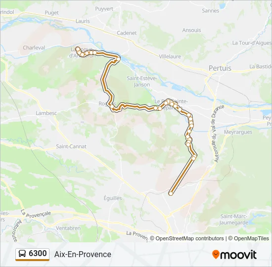 6300 Bus Line Map