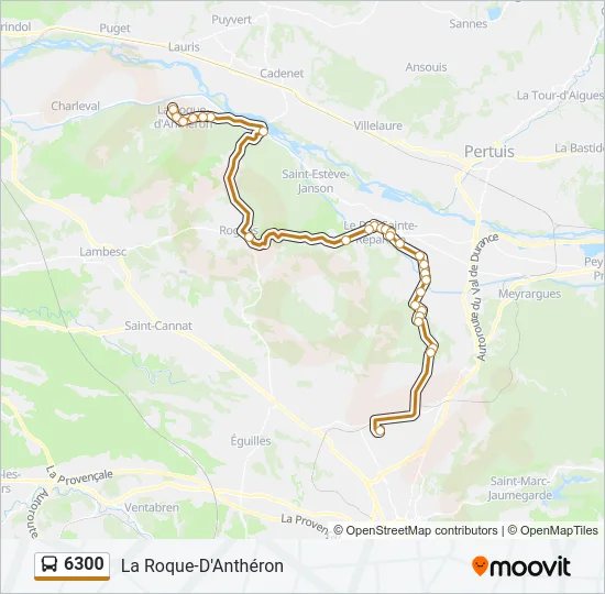 6300 Bus Line Map