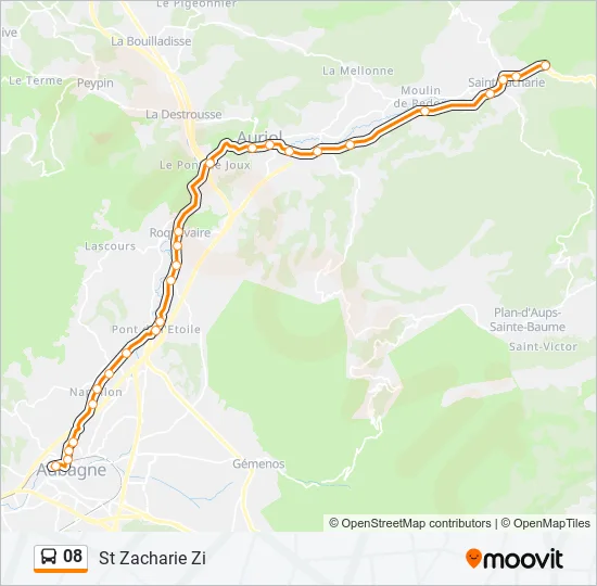 08 Bus Line Map