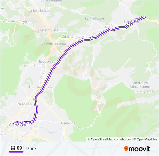 Mapa de 09 de autobús