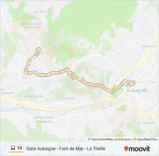 10 Bus Line Map