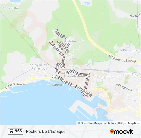 95S Bus Line Map