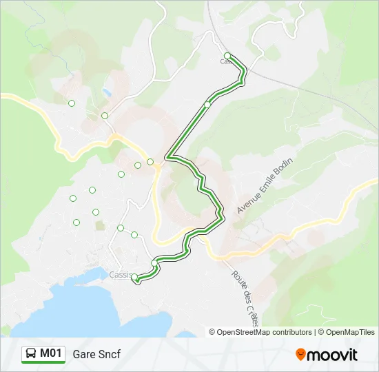 M01 Bus Line Map
