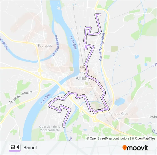 4 Bus Line Map