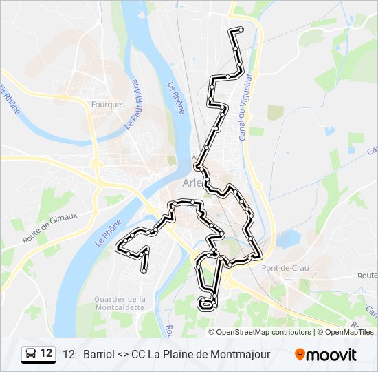 12 bus Line Map